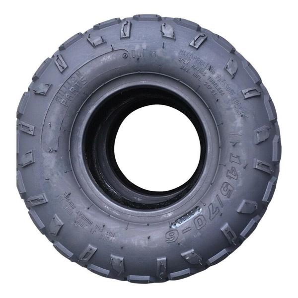 Pair of ATV Go Kart Tires 145/70-6 Rated Black rubber