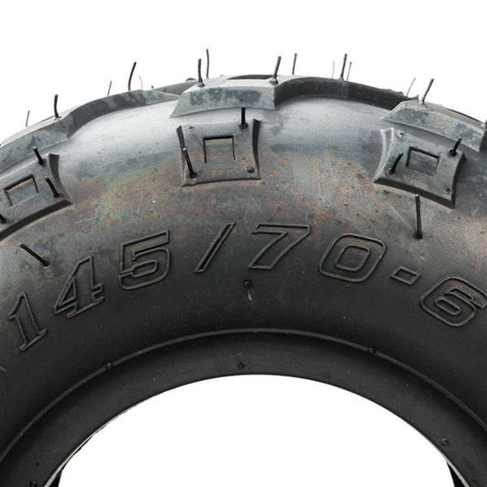 1pcs tire 351mm Black Sidewall 145/70-6