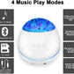 Portable Ocean Wave Projector Night Light Bluetooth Music Player