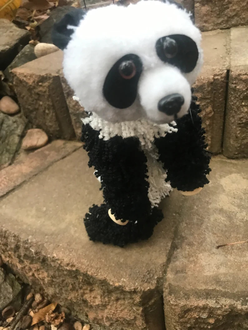 12” Large Panda 4-legged puppet marionette