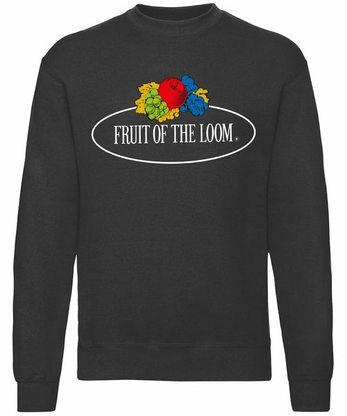 Fruit of the Loom Vintage Set-In Sweat Large Logo Print