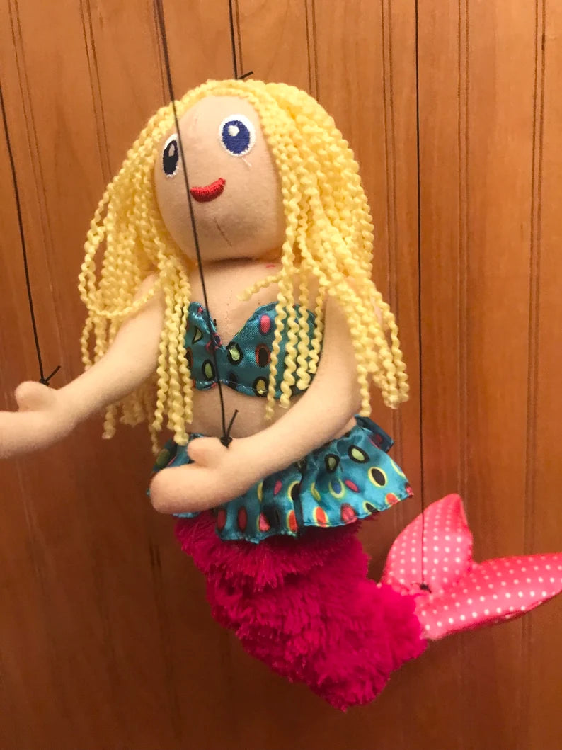 Mermaid puppet marionette