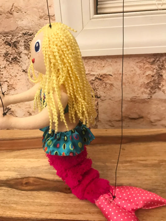 Mermaid puppet marionette