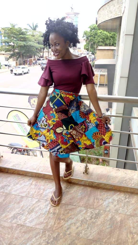 Short skirt outlet kitenge