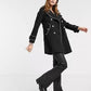 Military Coat with Contrast Buttons (C10215)