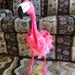 20” Feather flamingo puppet marionette