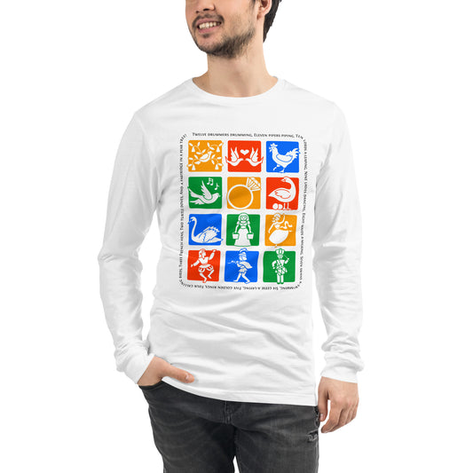 Twelve Days of Christmas: Unisex Long Sleeve Tee